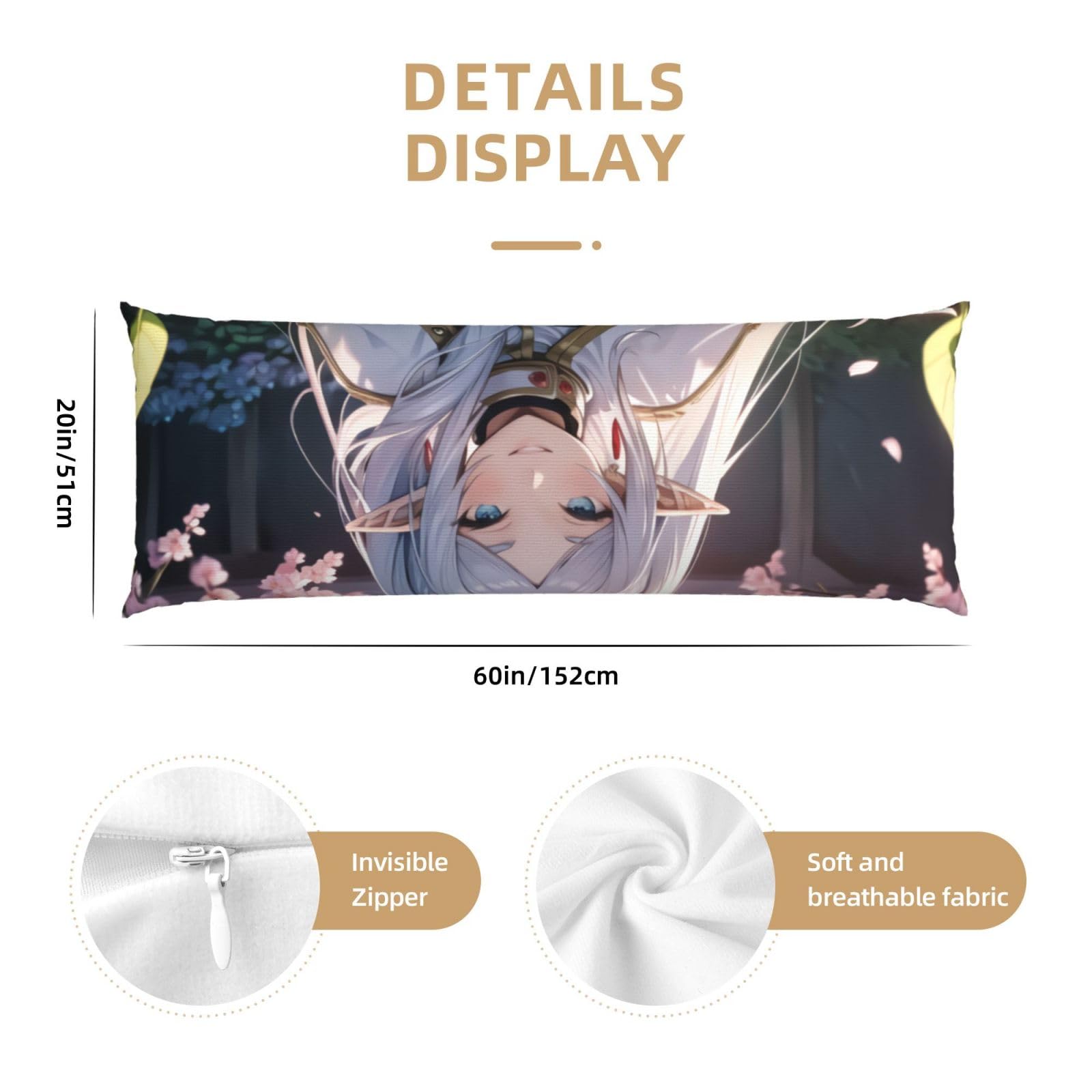 葬送のフリーレン　枕カバー 143x63cm Amazon.co.jp: クッションカバー 座布団カバー 葬送のフリーレン