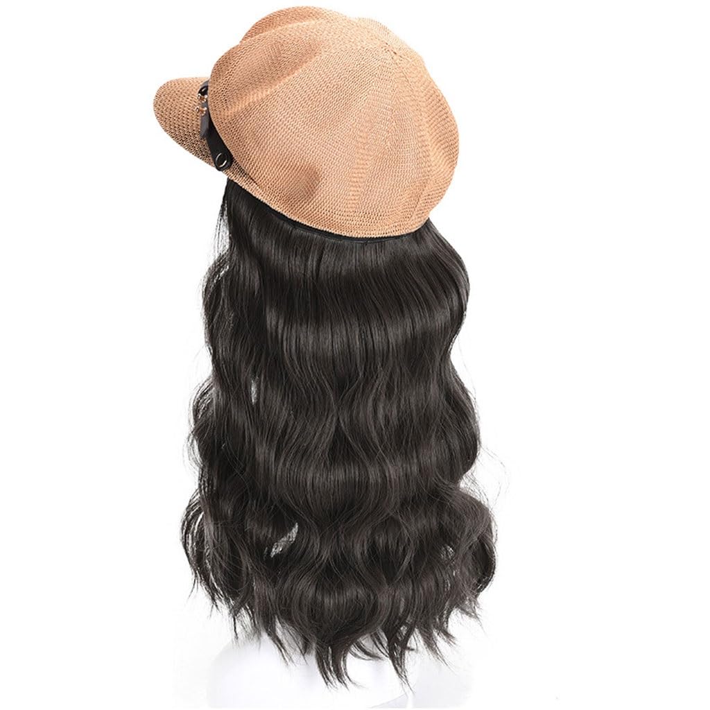 CONCERN Wig Cap Women's Wig Cap, Wig Cap Octagonal Cap, Wavy Wig Wig Cap, Natural Looking Synthetic Heat-resistant Fiber Wig, Suitable For Daily Party Use Hair Extension Cap (Color : 06)
