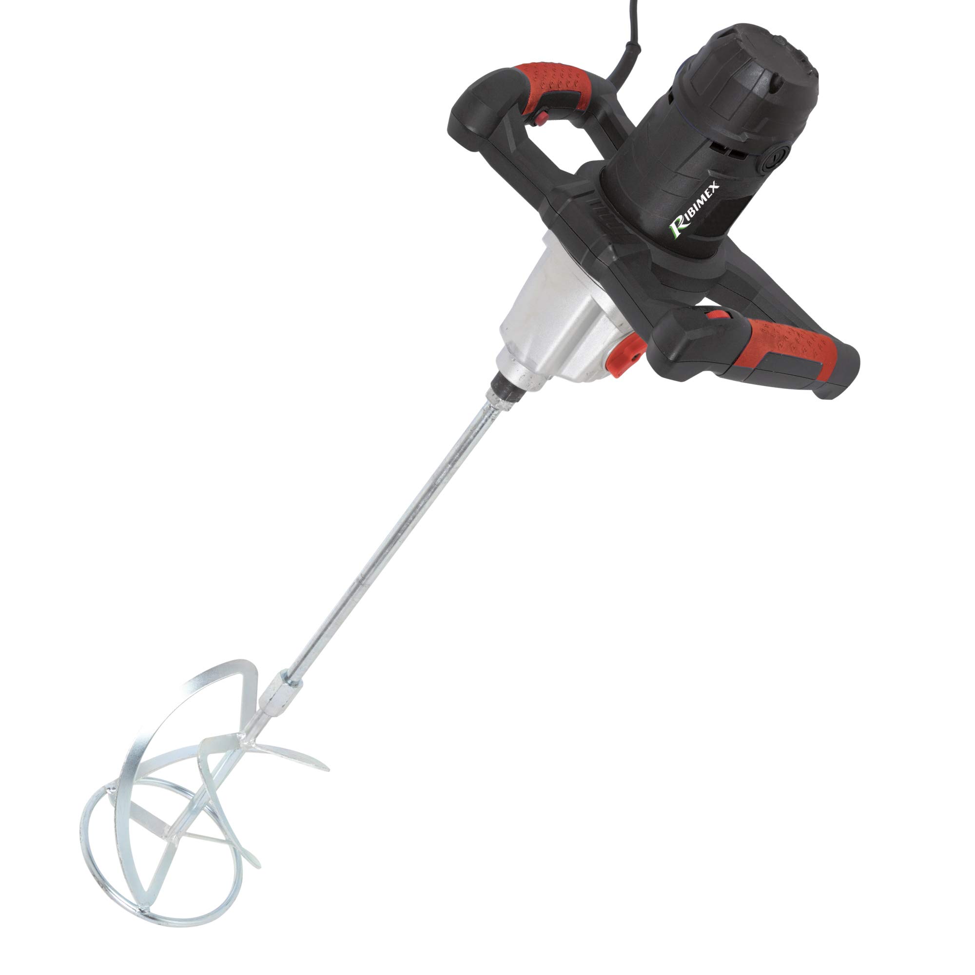 Ribimex PR1600 RIBPREM1601 Miscelatore Elettrico, Potenza 1600 Watt, Rosso, W, 230 V, 40x40x40 cm