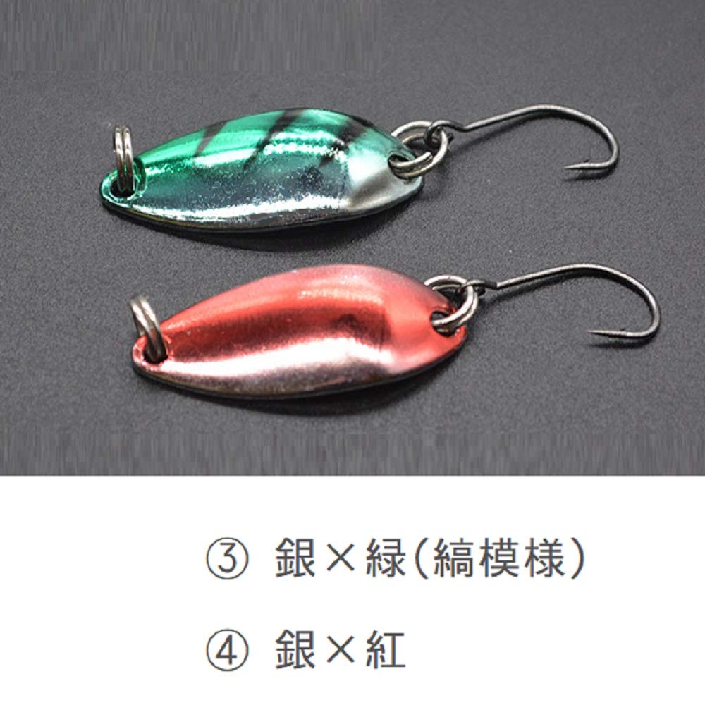 Amazon.co.jp: ルアー メタル スプーン スプーンルアー 約3g 釣れる