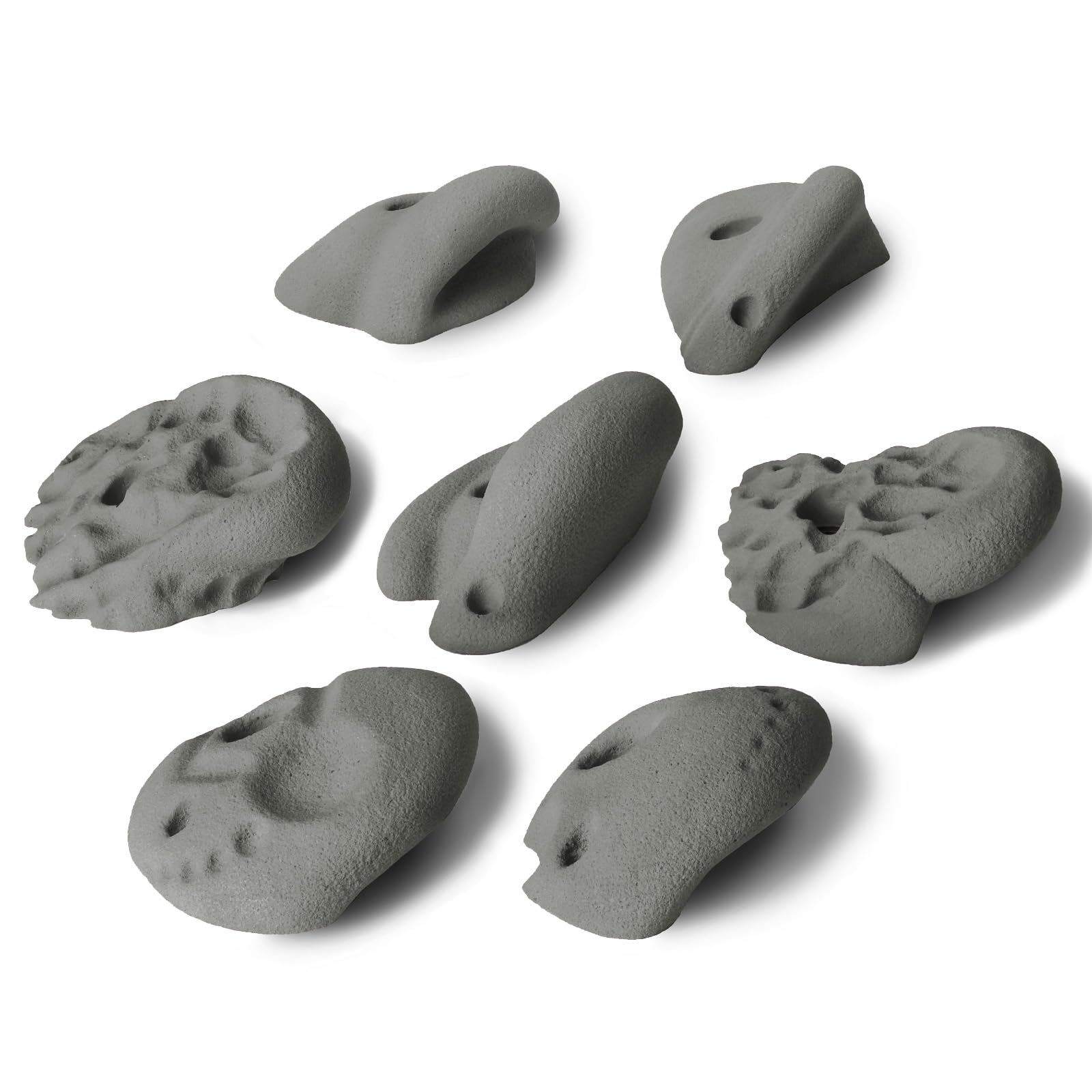 ALPIDEX 7 Prises d'escalade XL Poignées Extra Larges Set Pierres Escalade Différentes Formes Couleurs