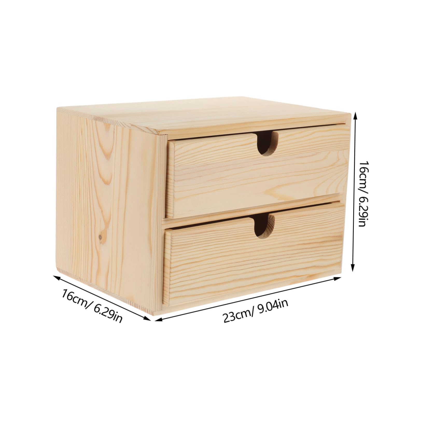 BESTYASH Schreibtisch Organizer aus Holz mit Schubladen Aufbewahrungsbox für Schreibtisch Schmuckschublade für Kleinigkeiten Holzbox für Schreibwaren