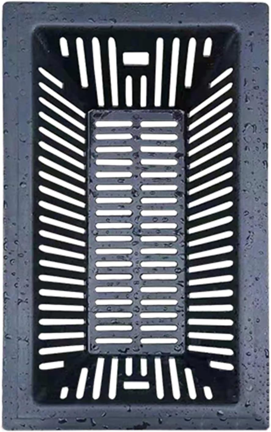 Chuozi Black-4Pcs Small Waste Filter, Clogging Drainpipe Network, Sewer Drain Strainer, For Courtyard, Road, Garden, Street Easy Clean(,30X50x15cm)