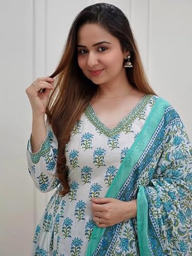 Pinkmint-Motifs-Printed-Side-Tassel-Kurta-Patten-Afghani-Pant-with-Stylish-Dupattta-Set-for-Women