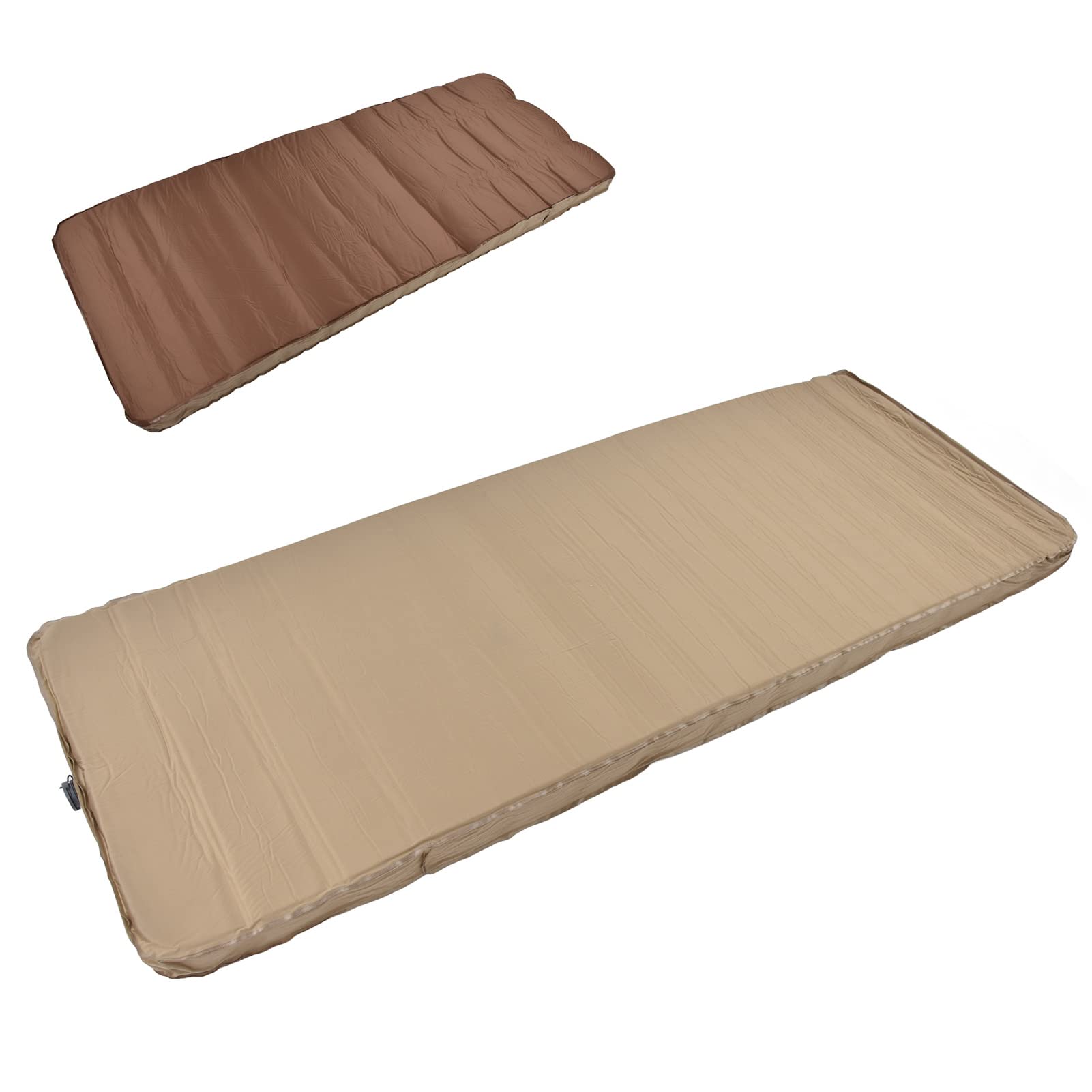 Nadmuchiwany Materac Automatycznie Nadmuchiwana Karimata 200 X 76 X 10 Cm Elastyczna Tkanina 30D Pogrubione, Składane łóżko Podłogowe do Namiotu Kempingowego Podróż Pojazdem Przemieszczający