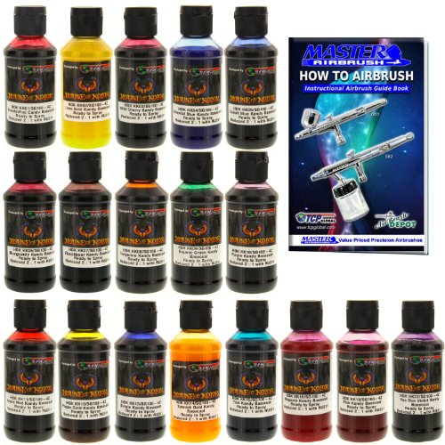 House of Kolor 4Oz 18 Color Kit Ready-To-Spray Kandy Basecoat Paint