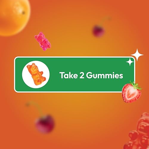 Miniatura 5 de Gomitas multivitamínicas para niños con vitamina D vegetarianas para niños con apoyo inmunológico para niños, multivitamínico para niños con