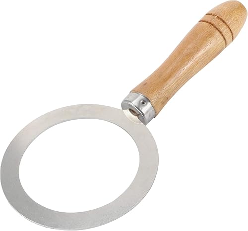 Miniatura 3 de YARDWE Anillo de acero inoxidable para taza de café con leche, borde de taza de té con leche, cubierta protectora con mango de madera para tienda de