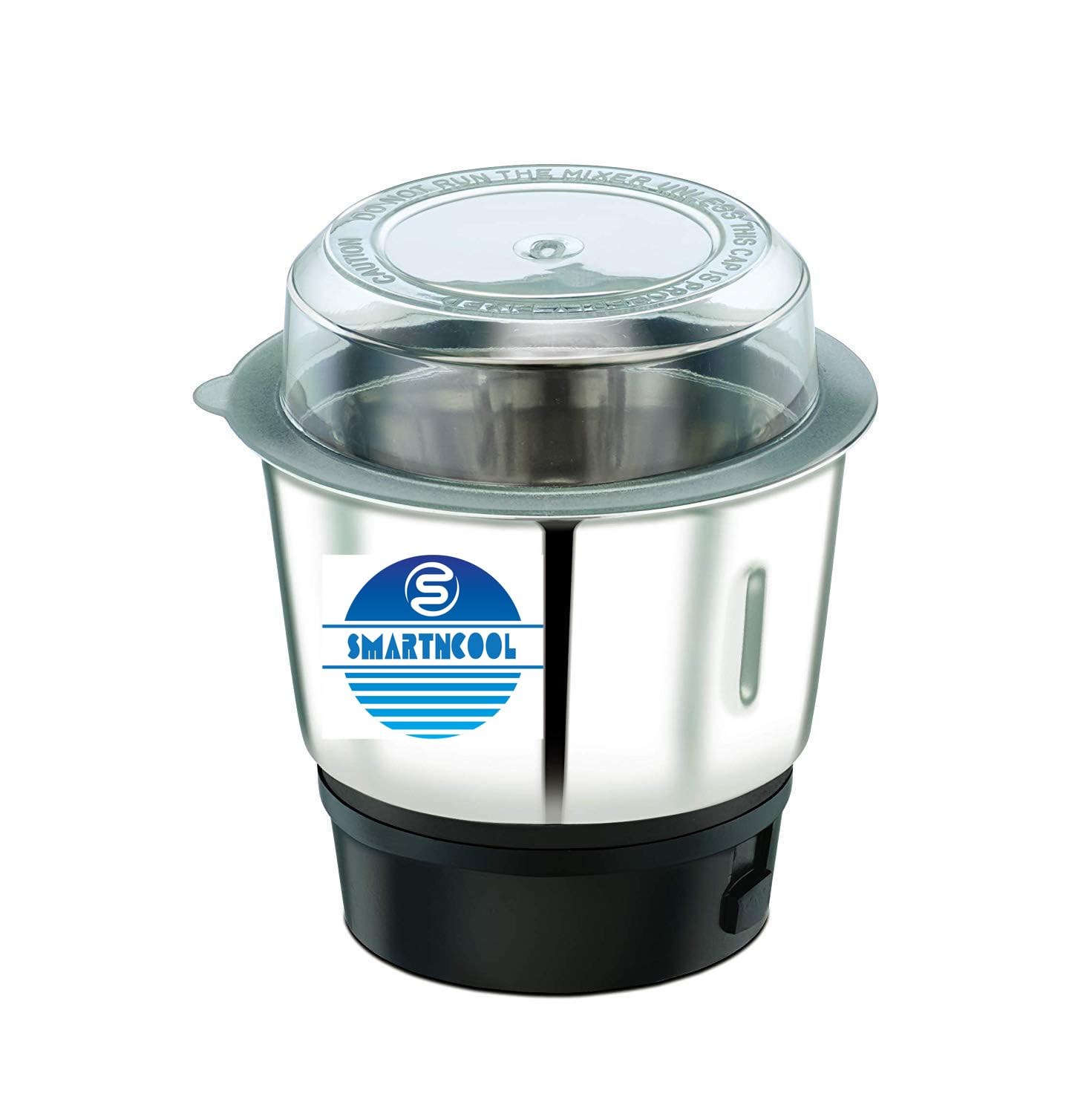 Mixer Grinder Chutney Jar With Lid 0.4 Liter (Steel Black). Suitable For-Bajaj Twister, Twister Fruity, Gx-7, Gx-8, Bravo,Gx-10, Gx -10Dlx,
