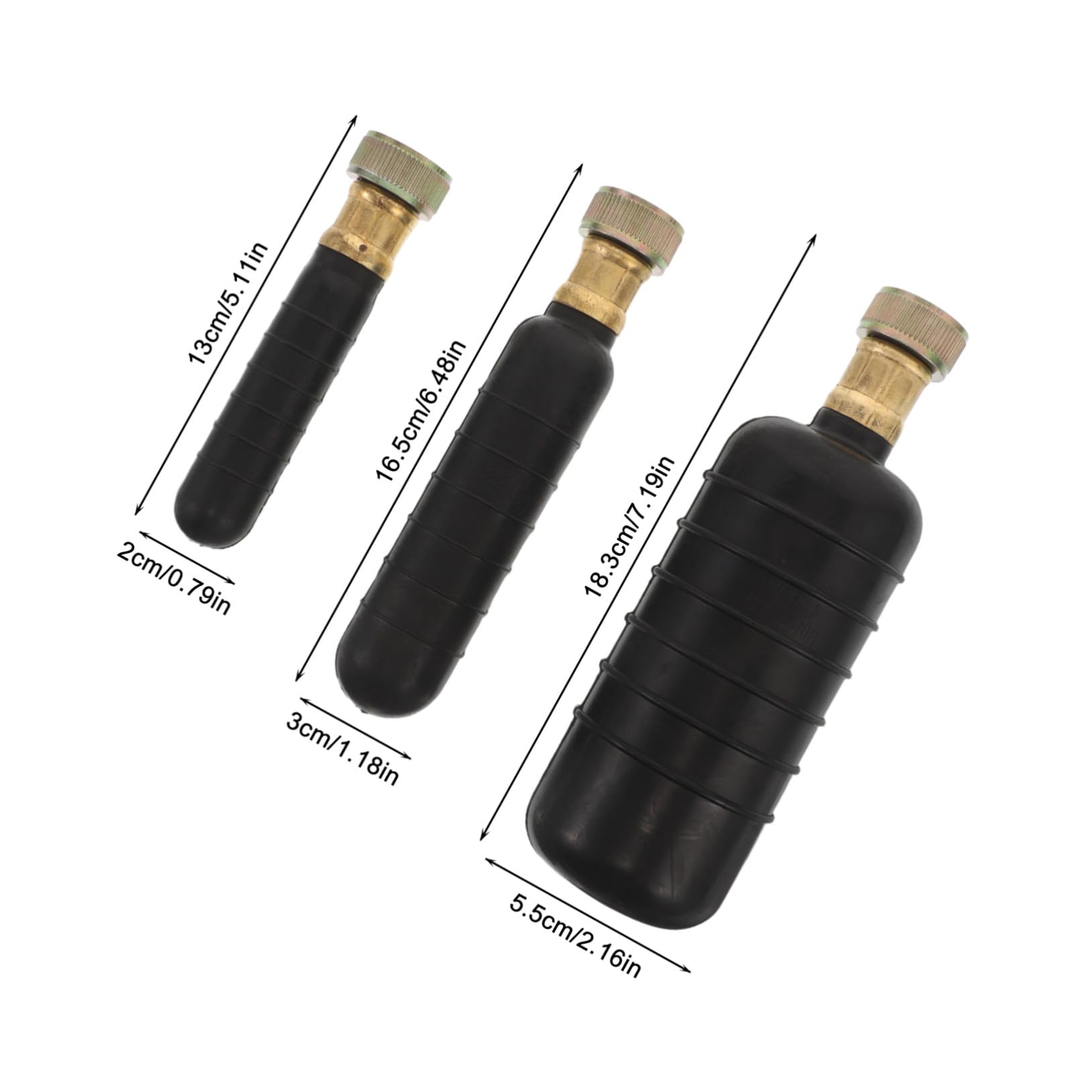 DOITOOL Kit De Drenaje De 3 Piezas Para Piscina Desagüe De Alcantarillado Desatascador De Tuberías Desagüe De Piscina Desatascador De Ducha De Goma Color Negro