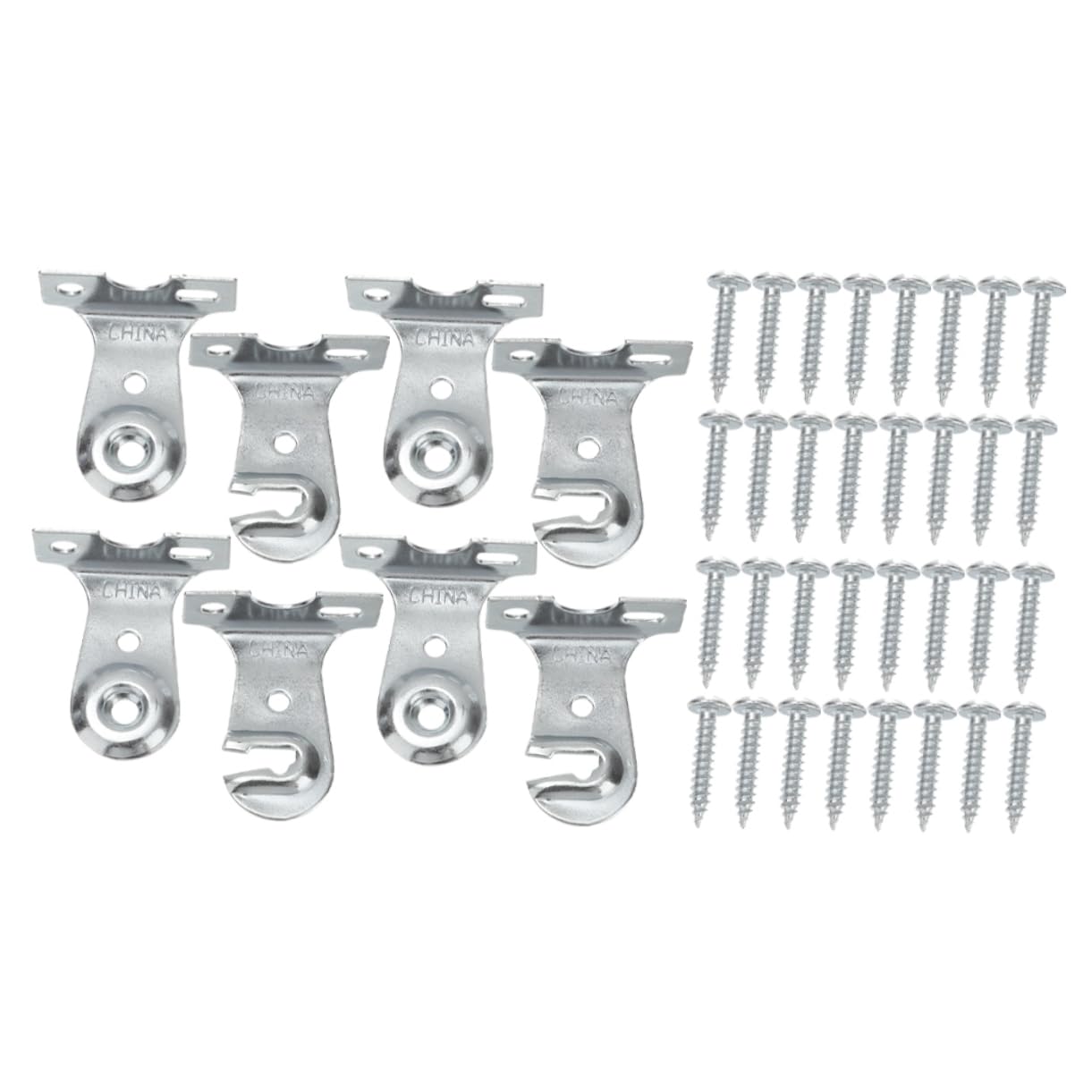 Ciieeo 4 Sets Metal Curtain Install Accessories Roller Blind Installation Brackets for Easy Setup Sturdy Construction Noise Reduction Suitable for Office Home Privacy