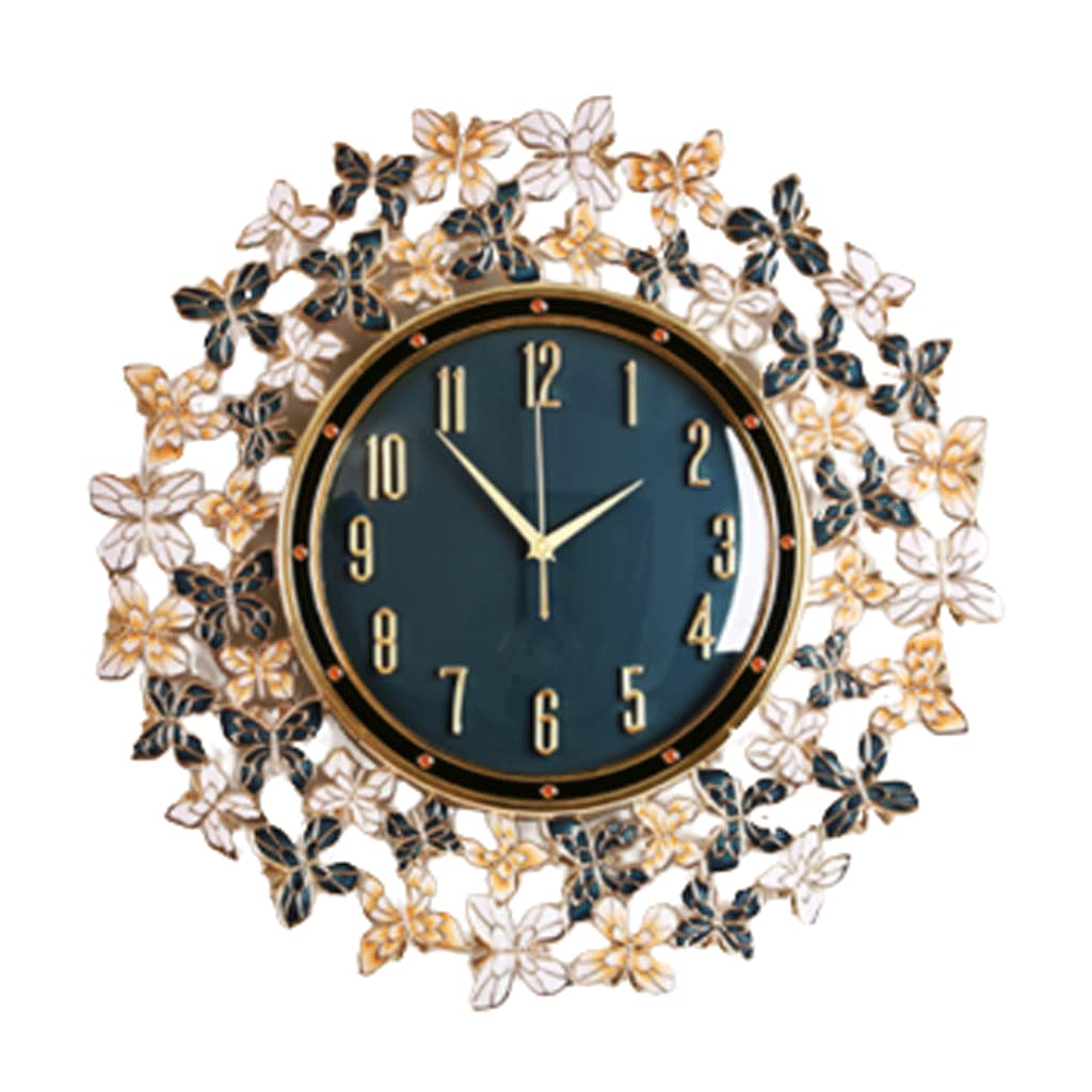 SaryEdge Butterfly Wall Clock Modern Art Unique Clocks Large Minimalism Numeral for Living Room Hotel Office Home Decor Non Ticking,