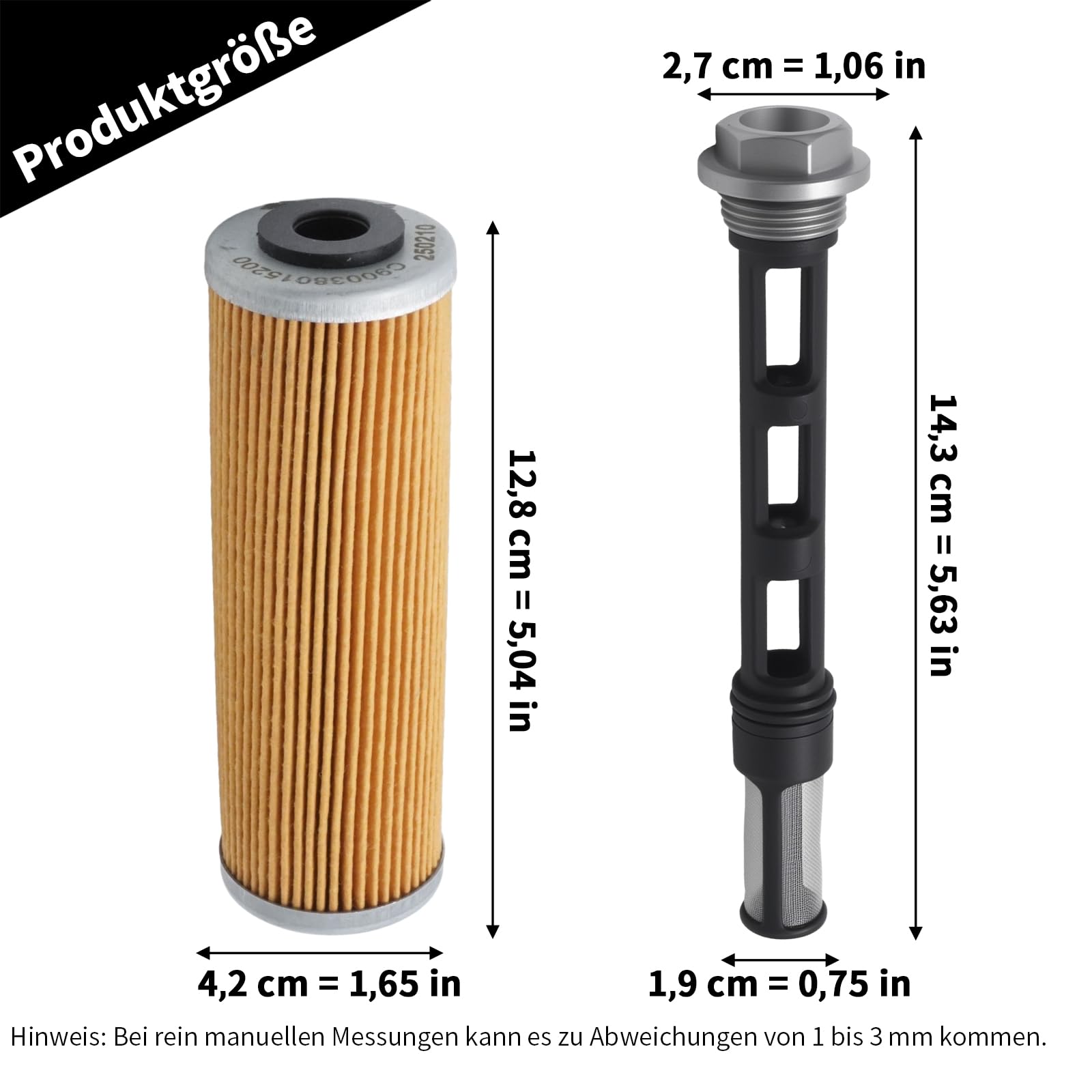 00050000068 Motorrad-Ölfilter-Luftfilter Kit, Ersatz für KTM 790 Duke 890 Duke 790 Adventure und 890 Adventure Modelle 2018-Heute