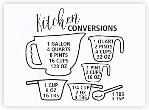 Miniatura 4 de Tabla de conversión de cocina, vinilo mate, refranes para decoración de pared, calcomanías inspiradoras para cocina y comedor, arte de pared de