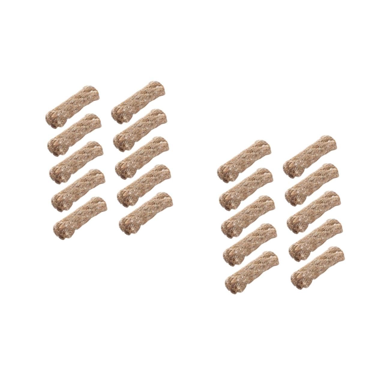 YARNOW 2sets Camping Fire Starter Survival Wick Lighter Hiking Rope Efficient Heat Dissipation 10pcs*2