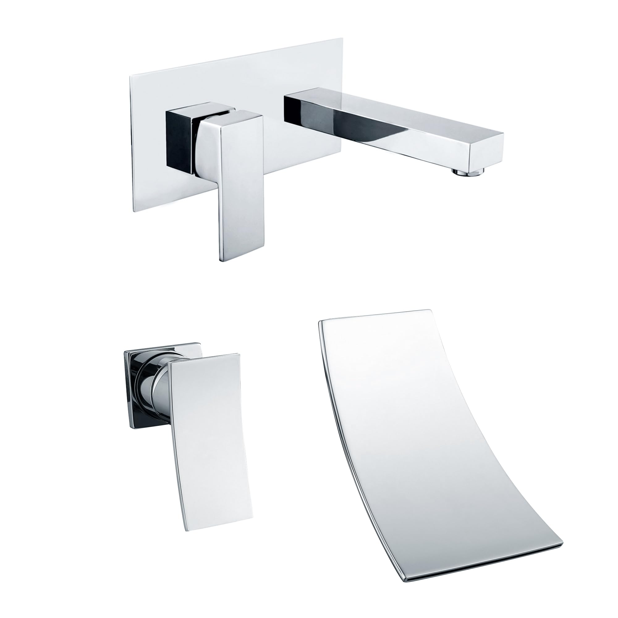 Nfusrxmbk Wall Mount Bathroom Sink Faucet S1389ci-Lh + Wall Mount Tub Faucet Set S1364cw-Lh