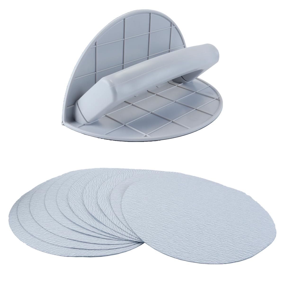 Orivin Multifunctional Semi-Circular Angle Sanding Sandpaper Tool, with 10 Pieces Of 180 Grit Sandpaper, Drywall Corner Sander, Wall Sanding Kit