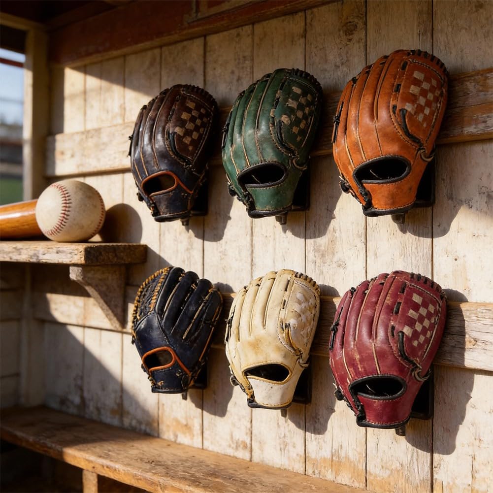 Wandhalterung für Baseballhandschuhe, Ständer aus Acryl für Unterstützung und ordentliche Organisation von Baseball-Softball-Handschuhen
