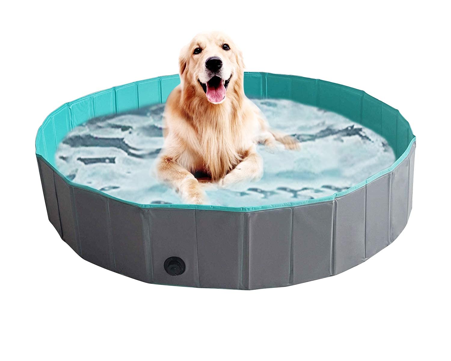 ZX Foldable Dog Swimming Pool, Portable Collapsible Outdoor Pet