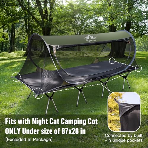 Carpa mosquito Night Cat para 1 persona con montaje rápido miniatura 7