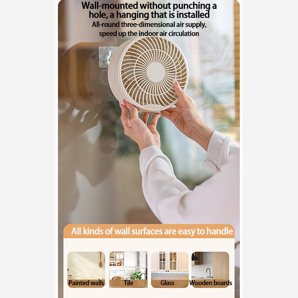 Ventilateur portable pliable avec écran d'affichage numérique, montage mural, ventilateur de bureau, mini ventilateur de charge portable en ABS, tapez+1