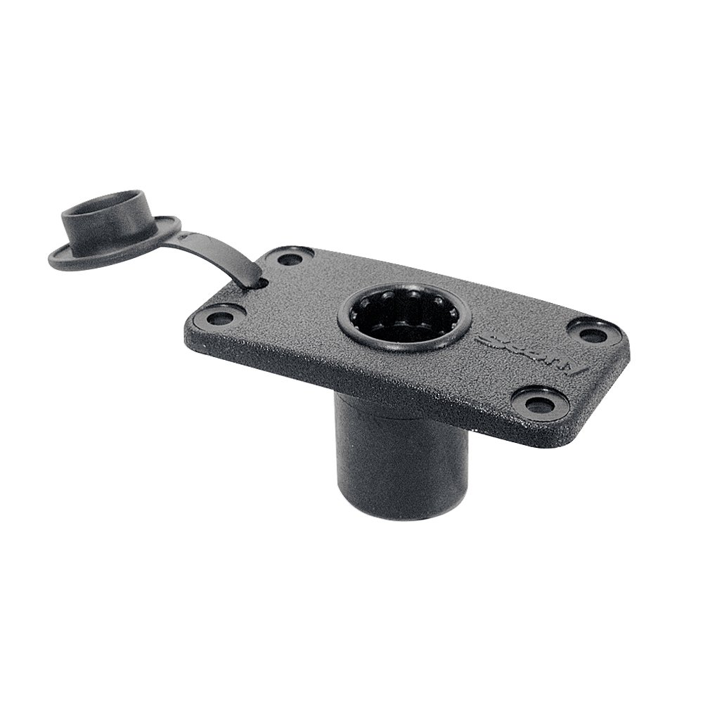 Scotty #0244-BK Flush Deck Mount with Rain Cap