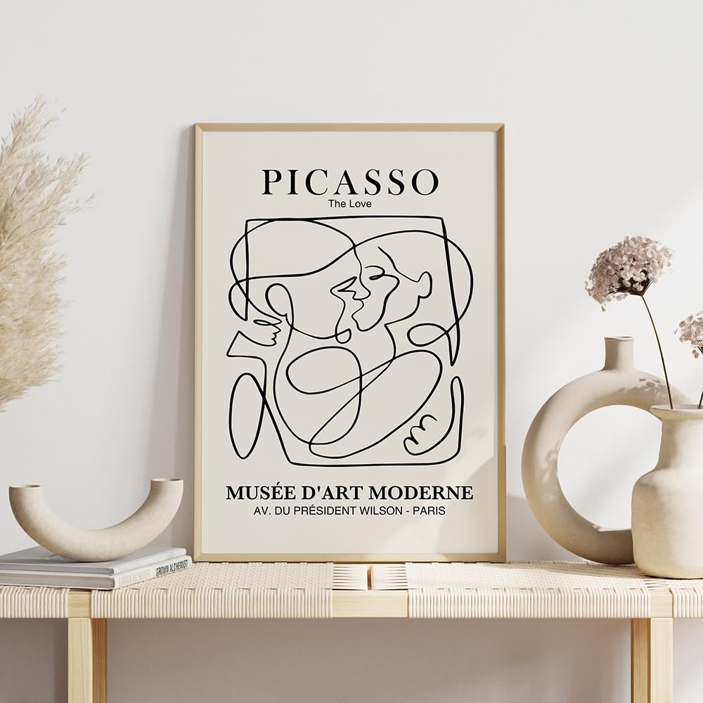 ピカソ(PICASSO)【カップルと子供】、高級画集画、状態良好 パブロ・ピカソ【母と子】、希少な画集画、新品高級額・額装付