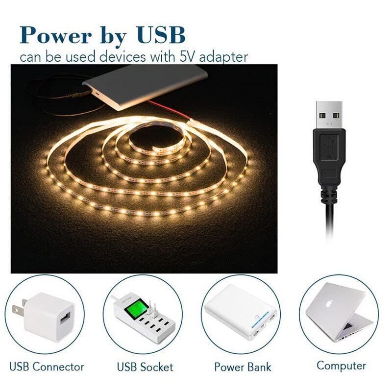 Tira Led Flexible 3M Luz Blanca Cálida USB para TV miniatura 2