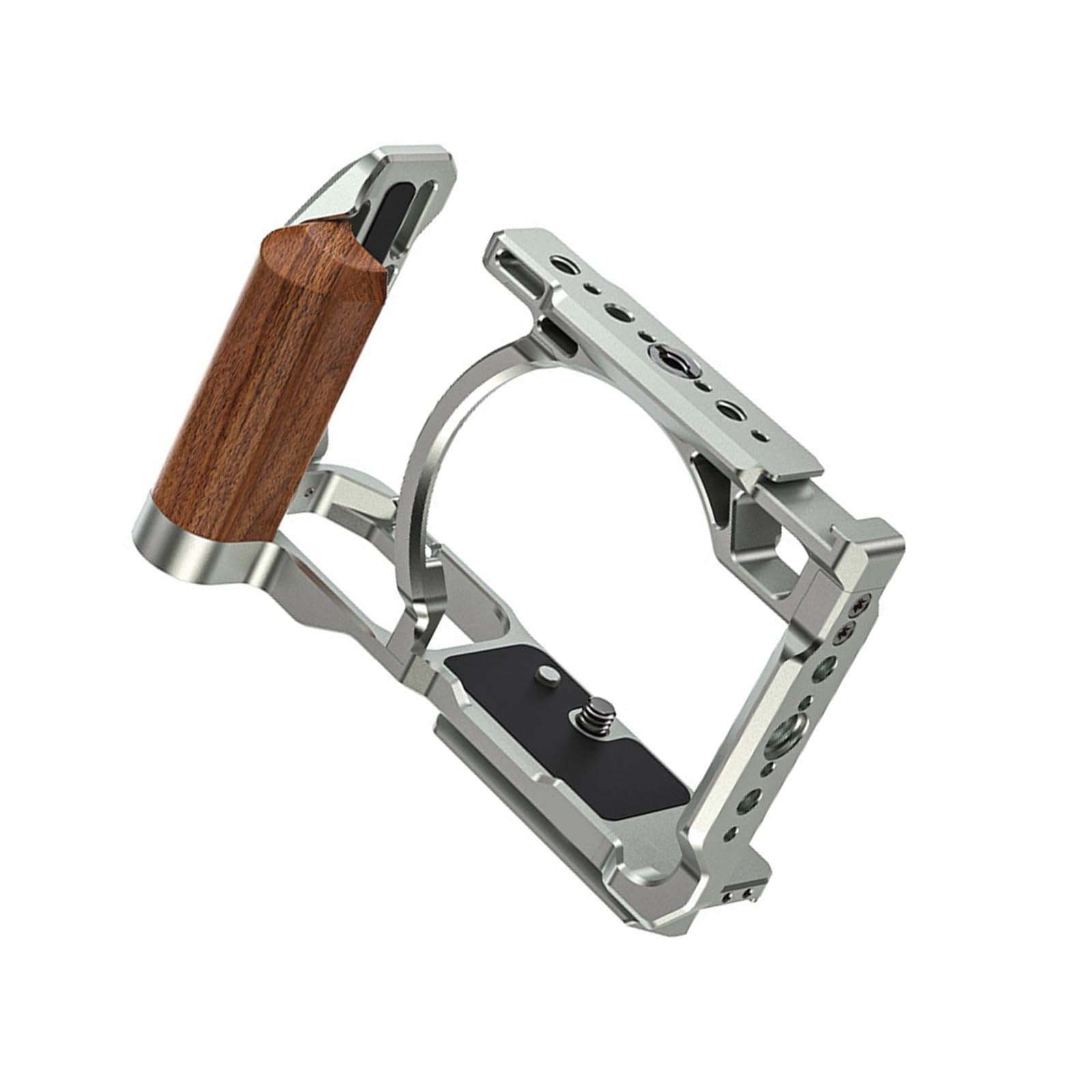 Telaio in metallo per ZR con impugnatura ergonomica in legno e molteplici punti di montaggio impugnatura