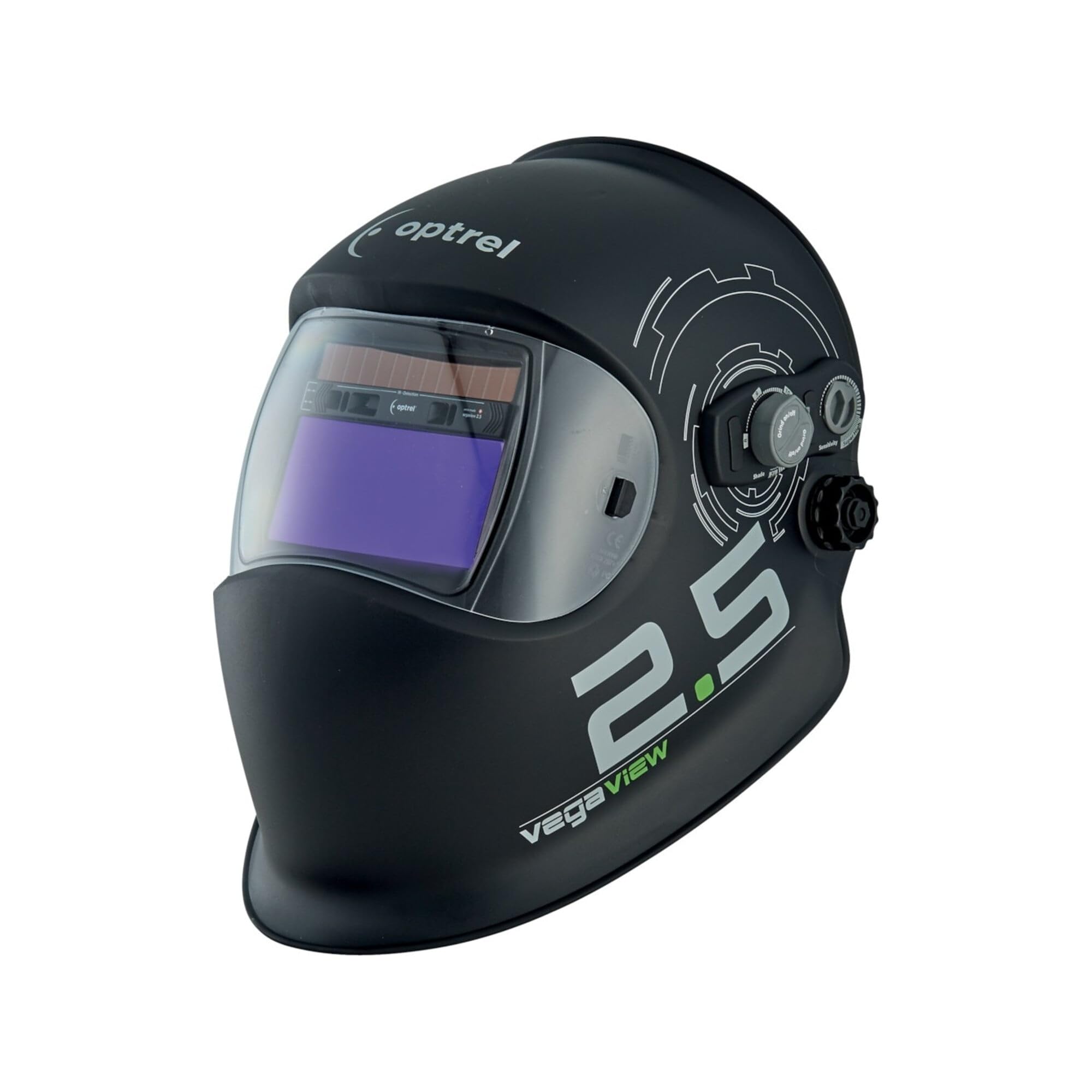 Optrel Vegaview 1006.600 Casque de soudage Noir non laqué