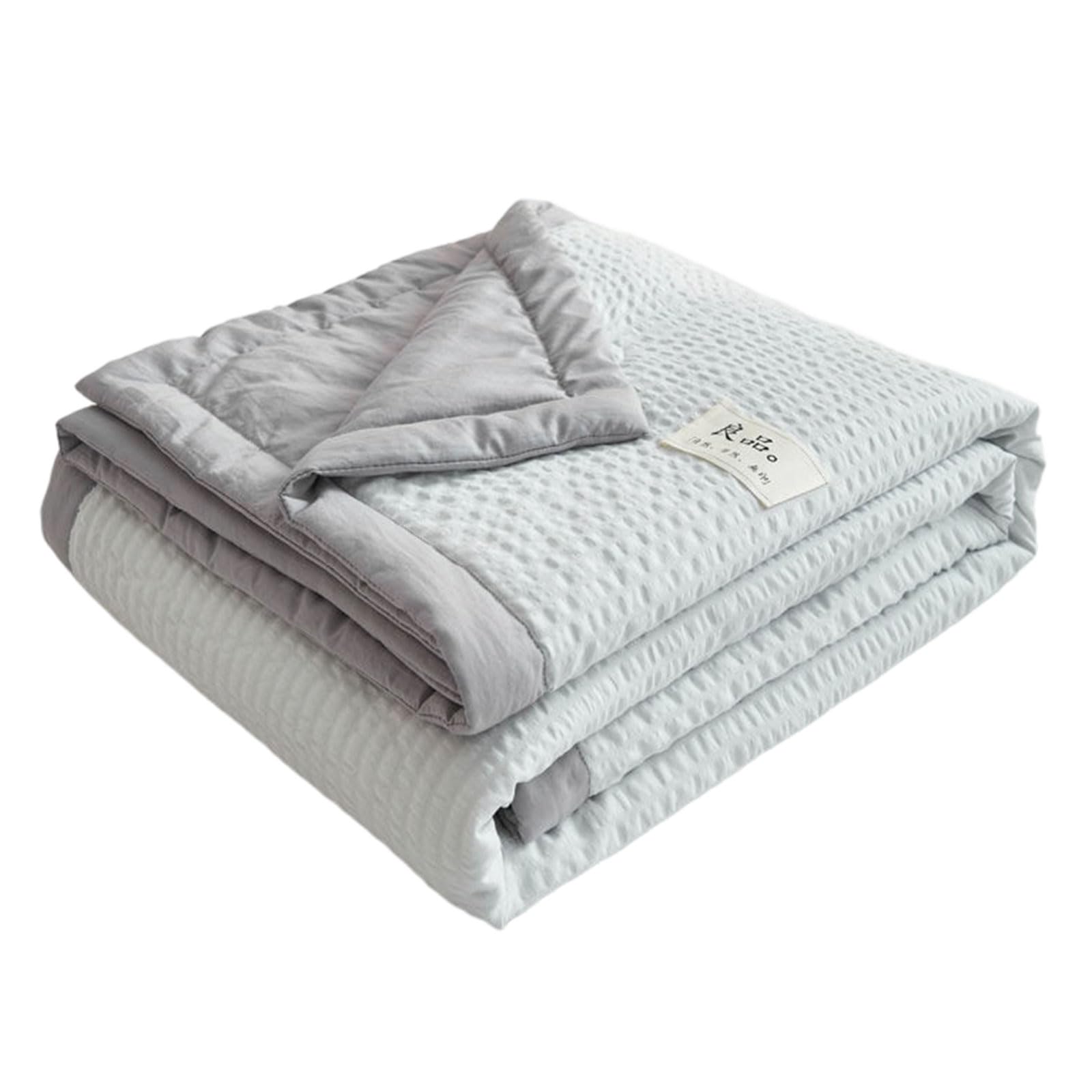 Jazuaiao Bubble Texture Air Conditioning Bedding Quilt Gentle on Skin Wicking Breathable Cooling Comforter Throw Blanket Cover