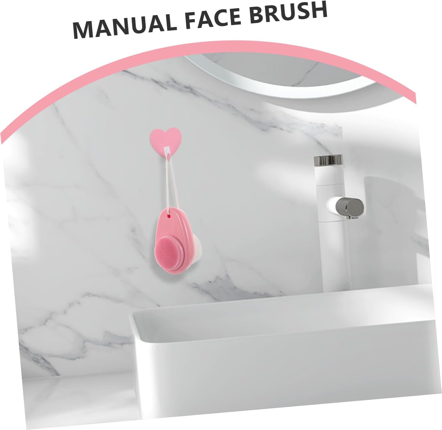 Dual Sided Silicone Facial Cleansing Brush for Women and Men Manual Exfoliating Scrubber with Skin Massaging Function Portable Deep Cleanser for Home and Travel Improves Elasticity