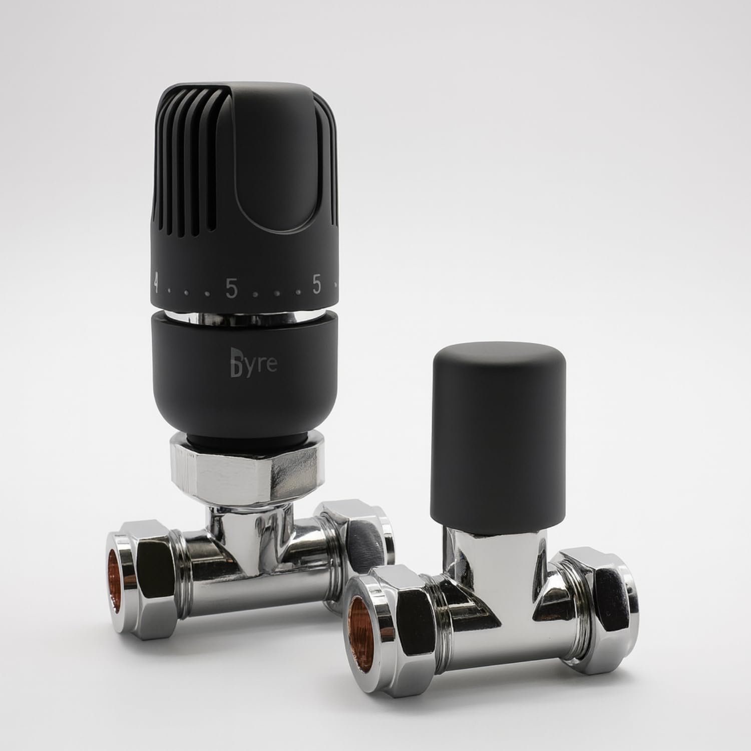 Westherm Classic TRV - Valvole termostatiche per termosifoni, 15 mm, confezione doppia, colore: antracite