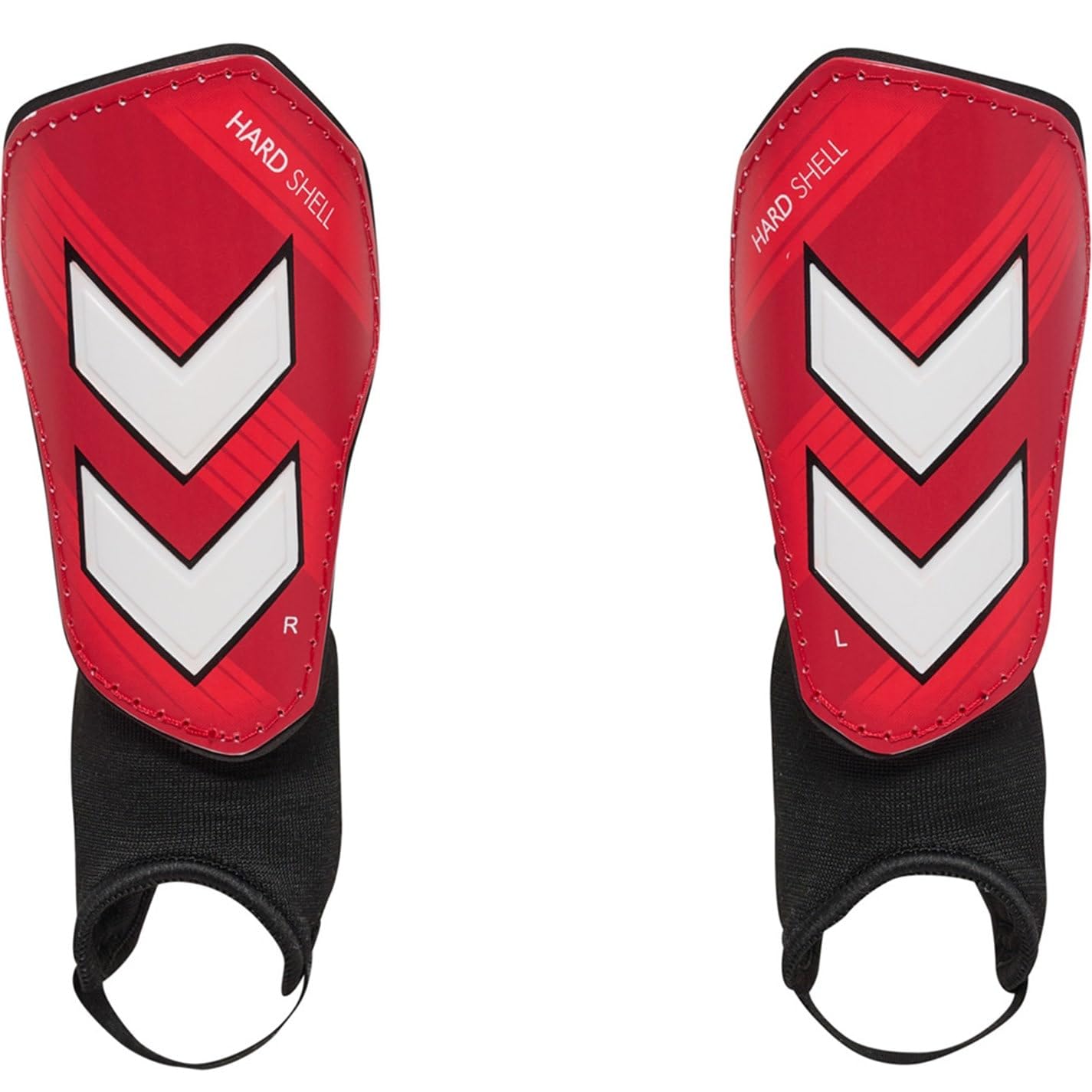 hummel Shin Guards Senior Red/white S