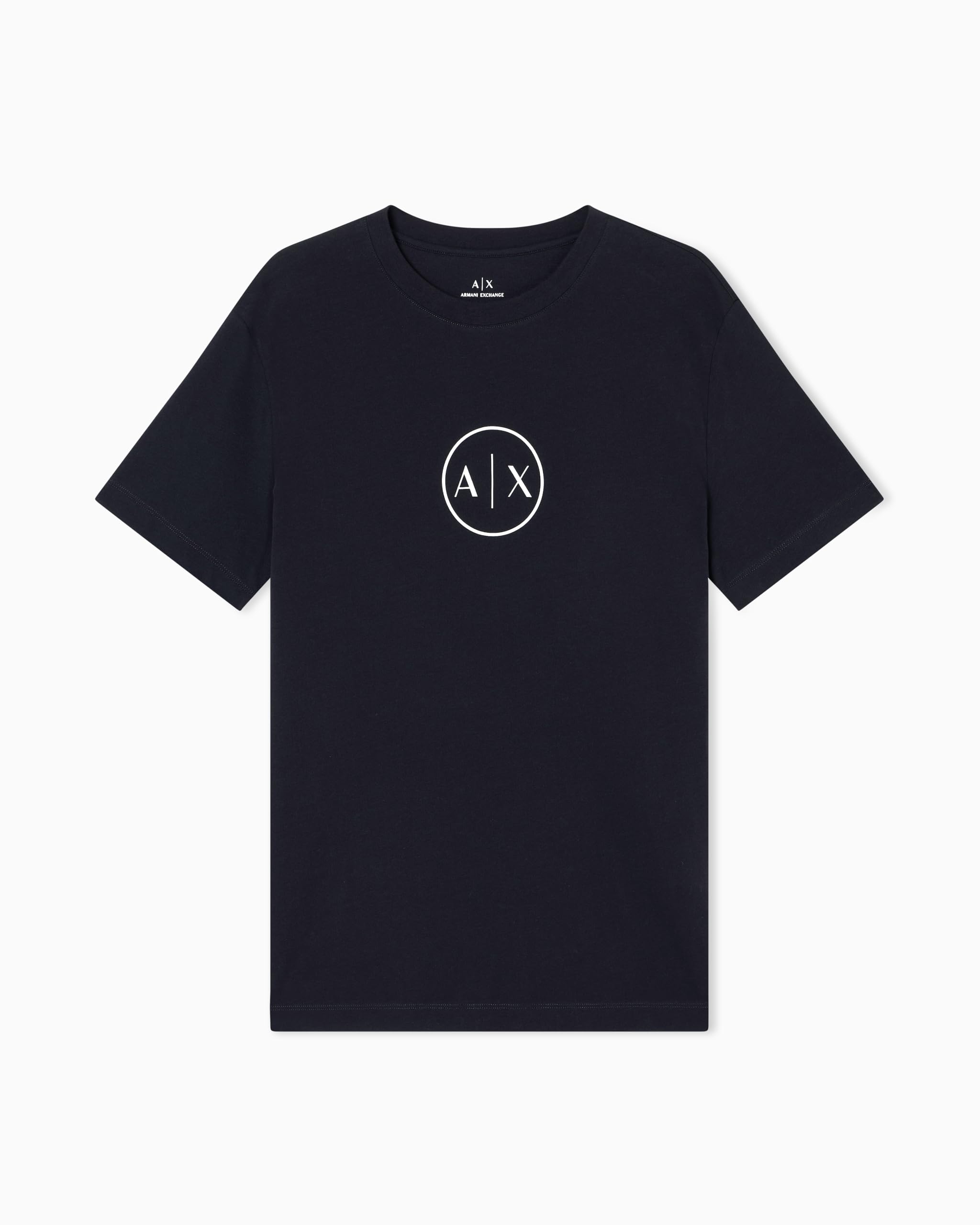 Armani Exchange Men's Circle Logo Tee T-Shirt, deep Navy, XXL