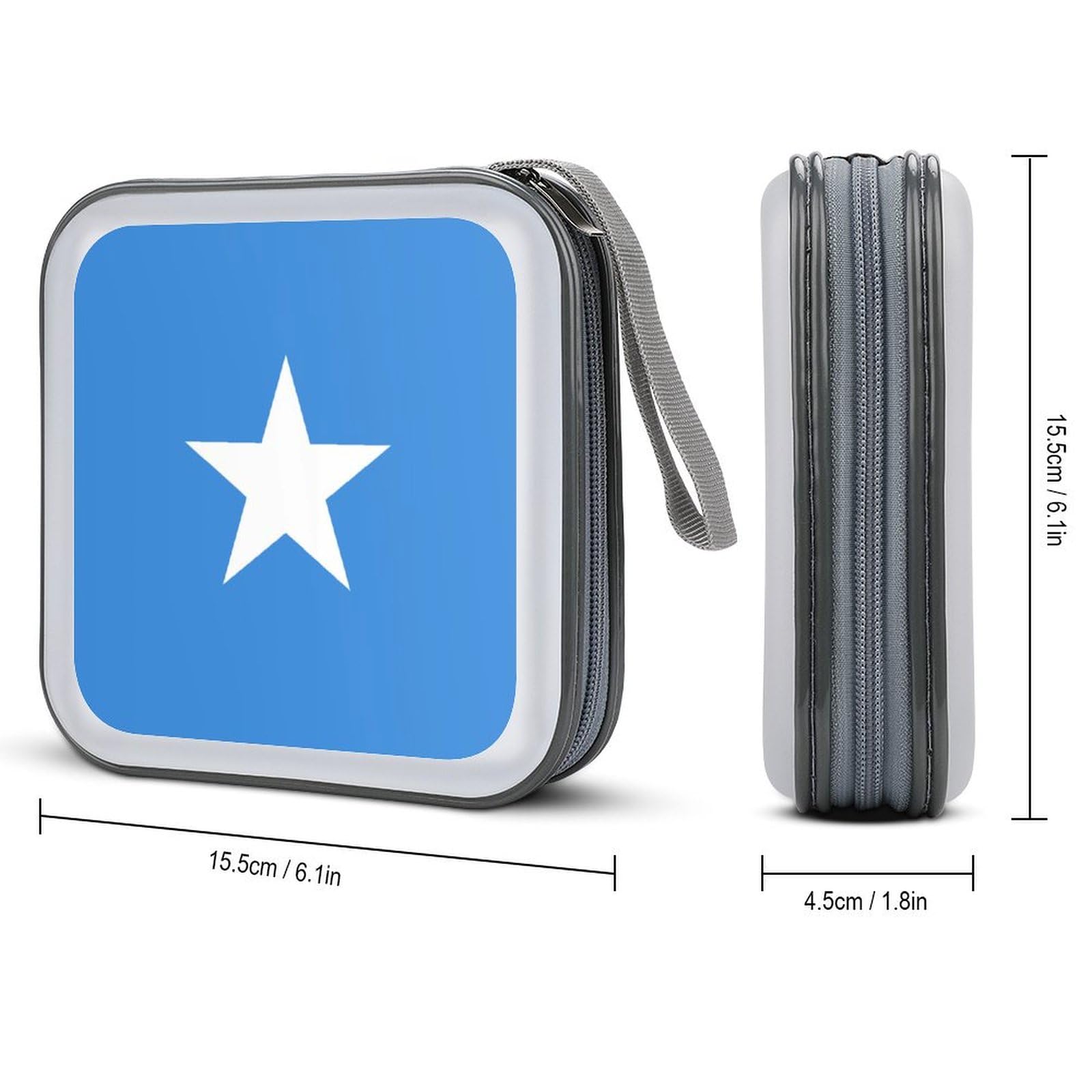 Somalia Flag CD Case DVD Storage Case Portable