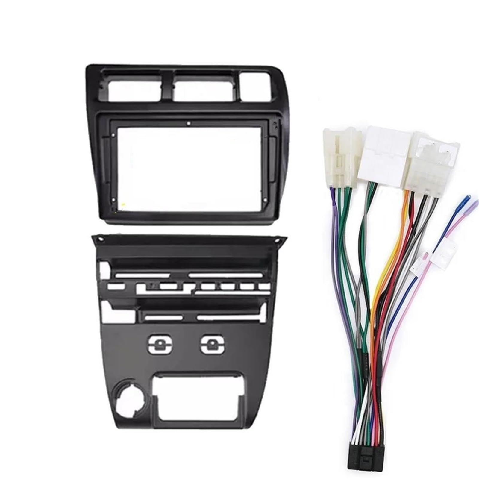 Générique Cadre de façade d'autoradio Panneau Radio Fascia Voiture 9 Pouces pour Corolla pour Sprinter 1991-1997 Tableau Bord Adaptateur Console Faciale Autoradio Tableau de Bord | Frame Cable L MT