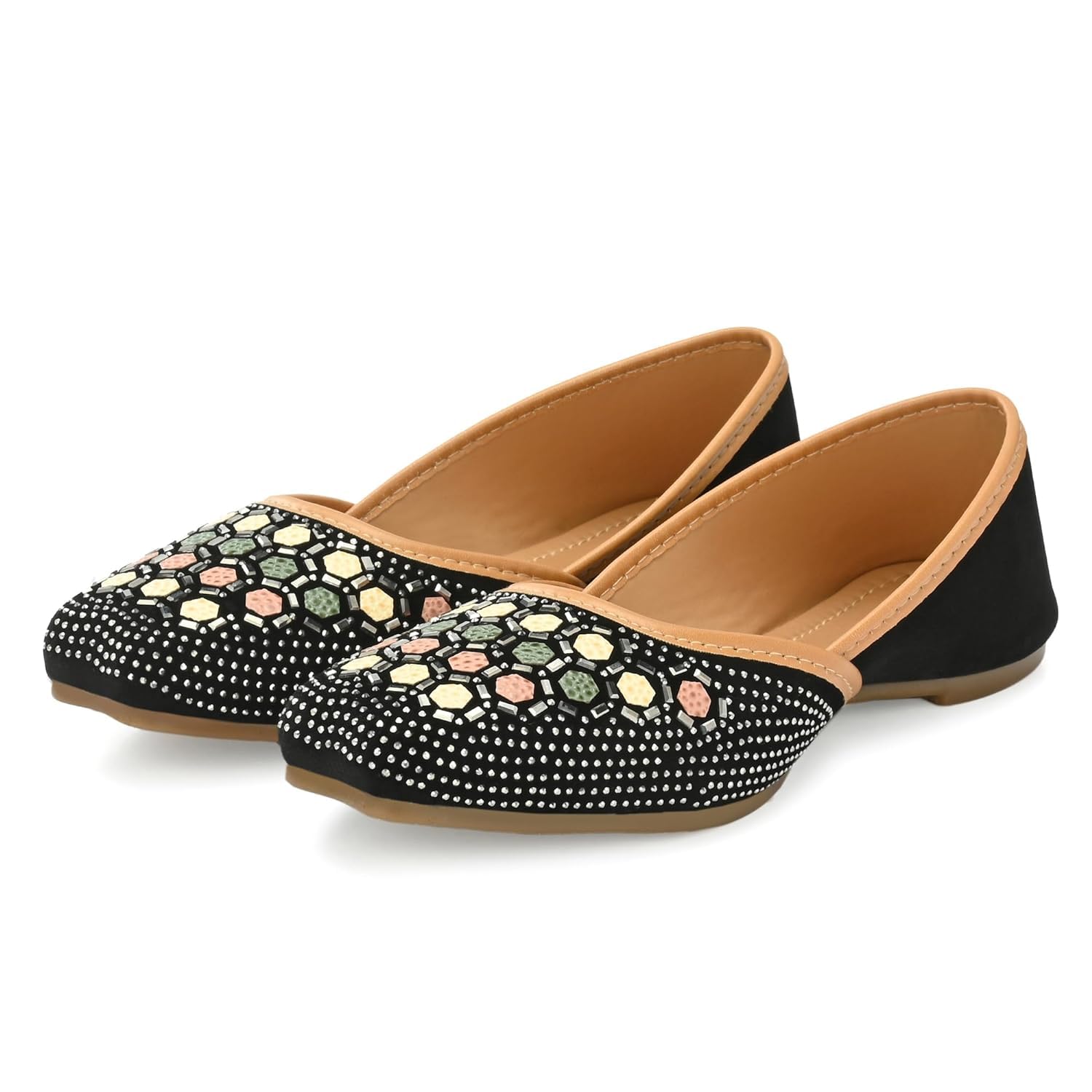 Women Rajasthani Embroidered with Punjabi Mojari's Juti’s-picture-24