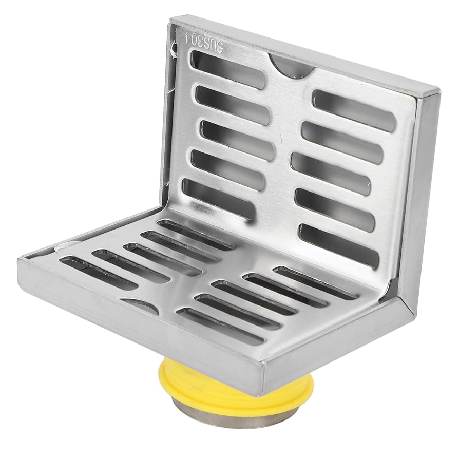 大型 ステンレス製 バスタブ 排水口付き ステンレス ダンパー付屑入投入口 AZ-GD型 蓋付 【スガツネ工業】