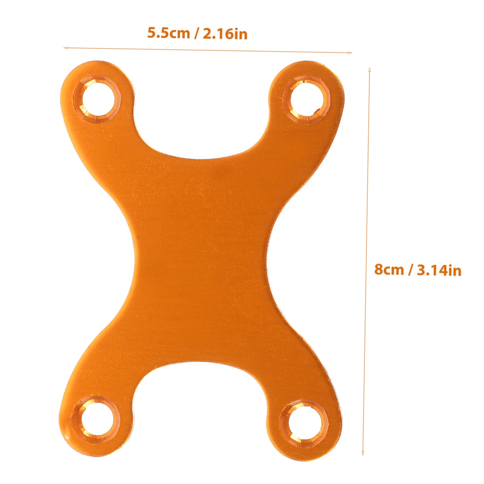 Toddmomy Skateboard Plate Riser Pads 2pcs Aluminum Skateboard Bridge Support Gasket Anti-Sink Gasket