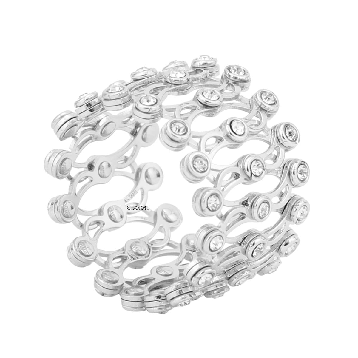 925 Sterling Silver Ring cum Bracelet for Women, Sterling Silver Bracelet cum Ring for Girls