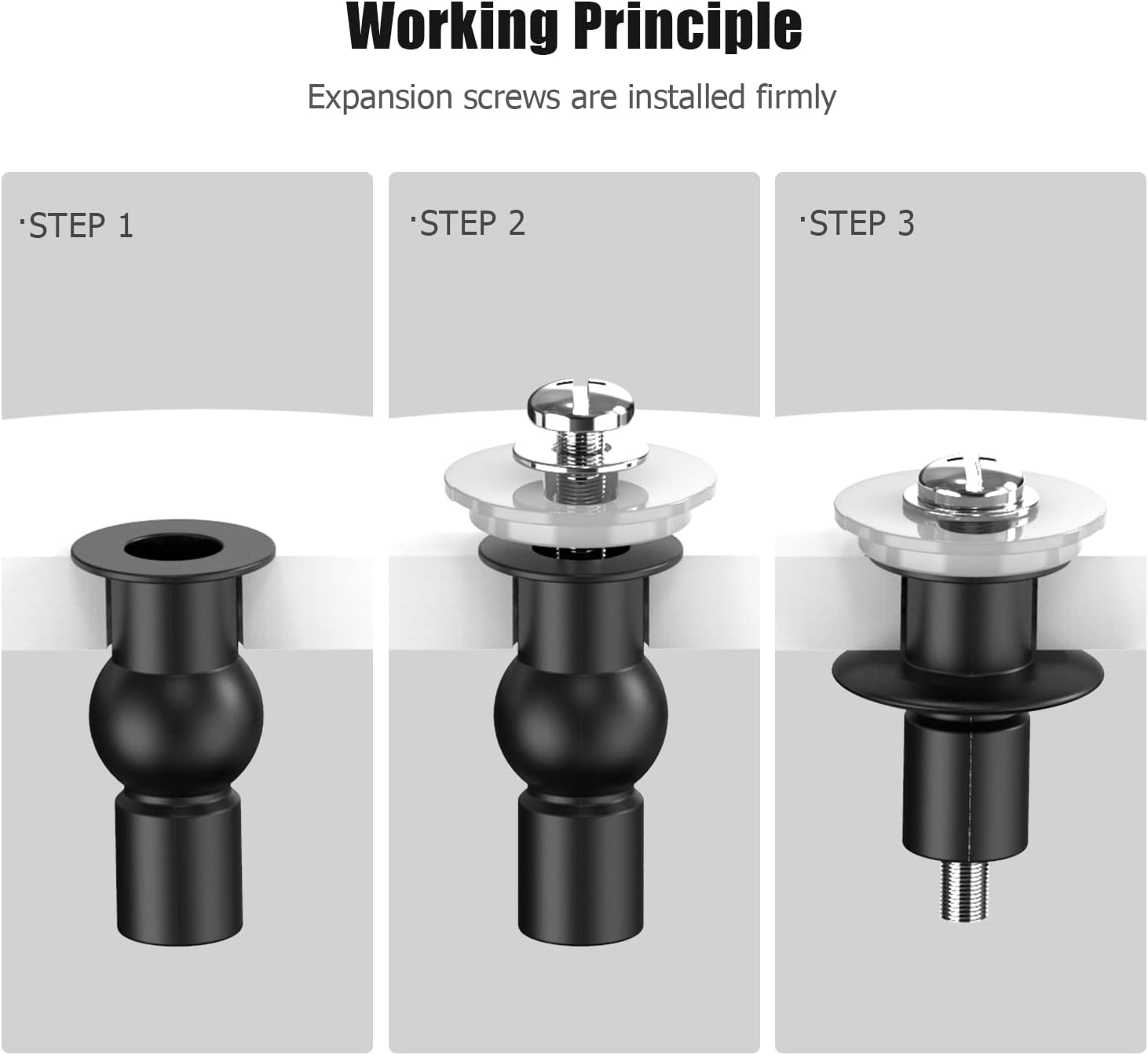 Toilet Seat Fixings Screws, Ancable Toilet Seat Screws Fittings