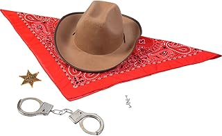 Funny Party Hats Sheriff Costume - Western Sheriffs Costume Accessories Set