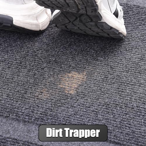 Homaxy Door Mat, Rubber Backed Non Slip Door Matts Indoor, Dirt Trapper Absorbent Mats, Washable Front Doormat Outdoor - Image 3