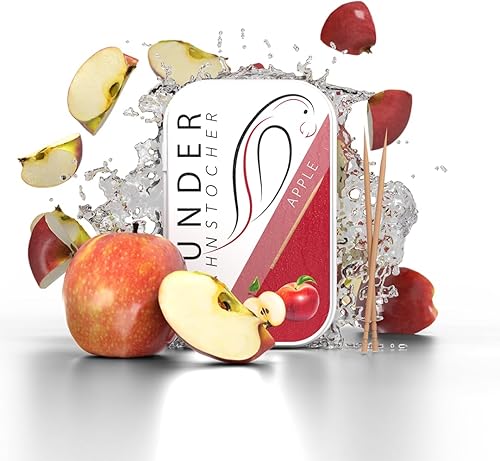 Wonder Palillos de dientes con sabor a manzana, ayuda con dejar de fumar y malos hábitos, deja de morderse las uñas, aliento fresco, limpieza de