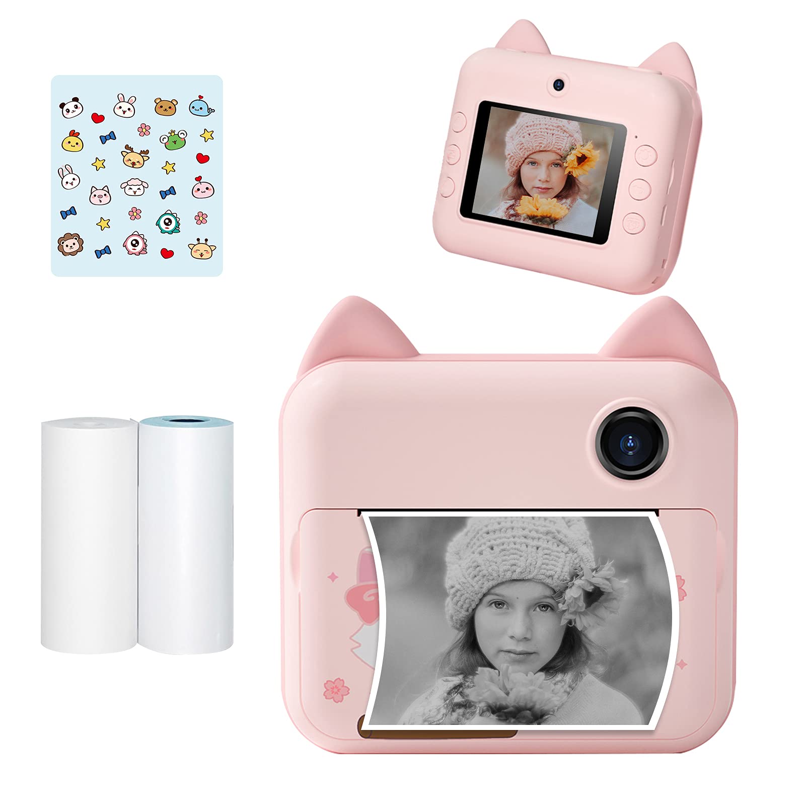 Amazon.co.jp: 子供用プリントカメラ Camnoon キッズカメラ 印刷