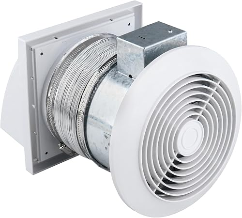 Quini Extractor de pared 512M de 6 pulgadas, 80 CFM 4.0 Sones, ventilador de pared de baño, ventilador de ventilación de cocina, ventilación de 6