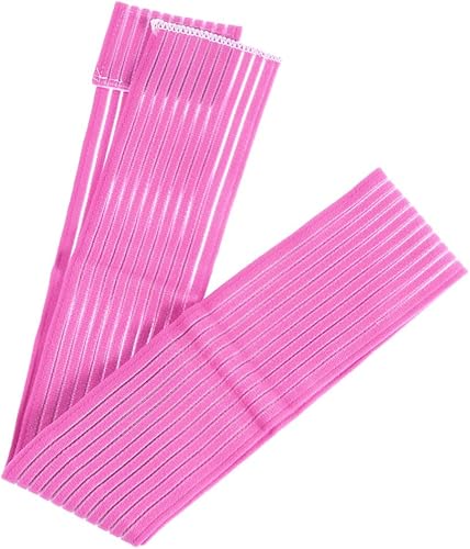 Muñequera elástica para el tobillo, muñeca, pantorrilla, muslo, correa para deportes, gimnasio, levantamiento de pesas, fitness, correr (rosa)