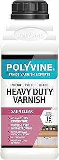 Polyvine Heavy Duty Interior Wood Varnish Satin 500ml