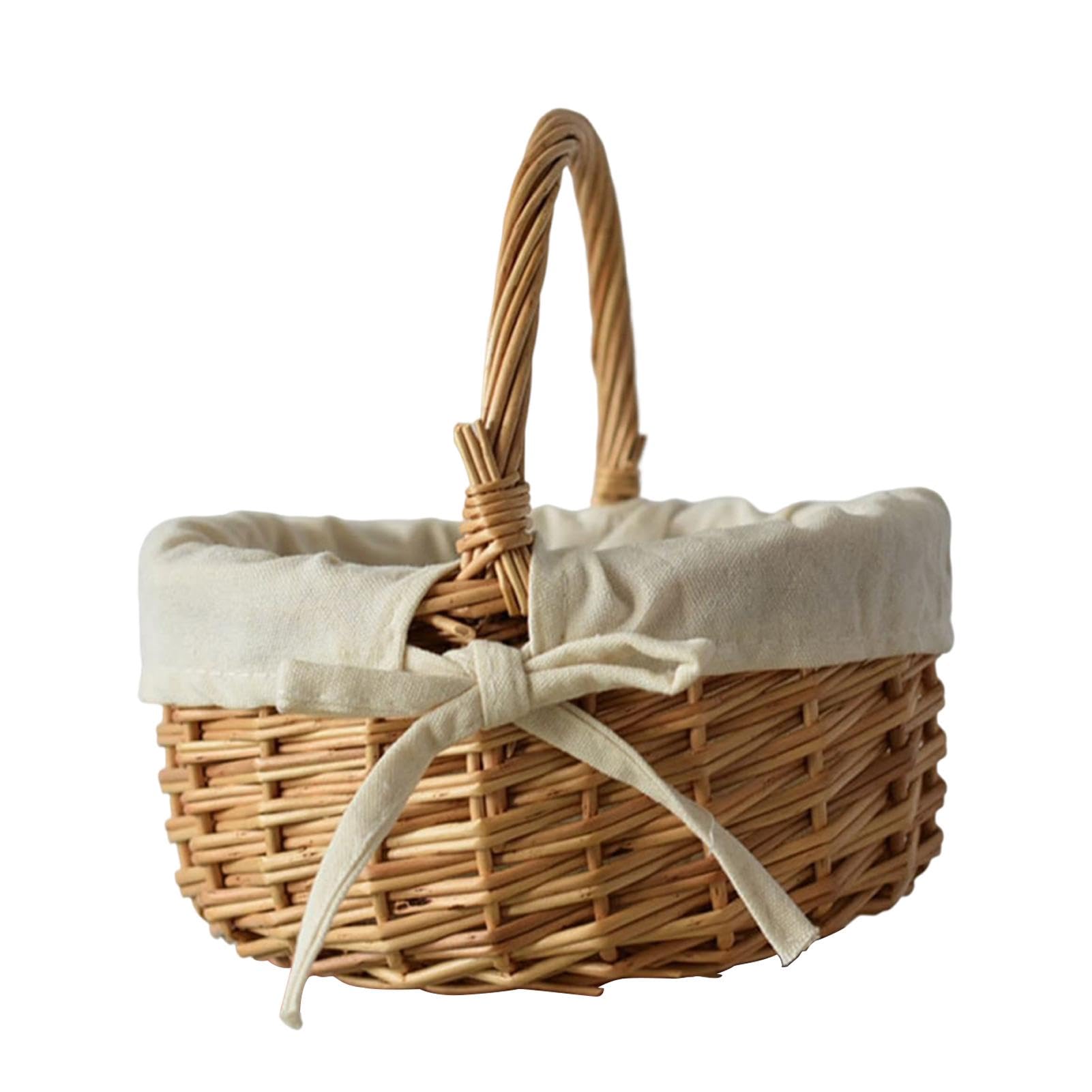 Panier en osier portable solide pour remplacer les sacs plastiques jetables au marché